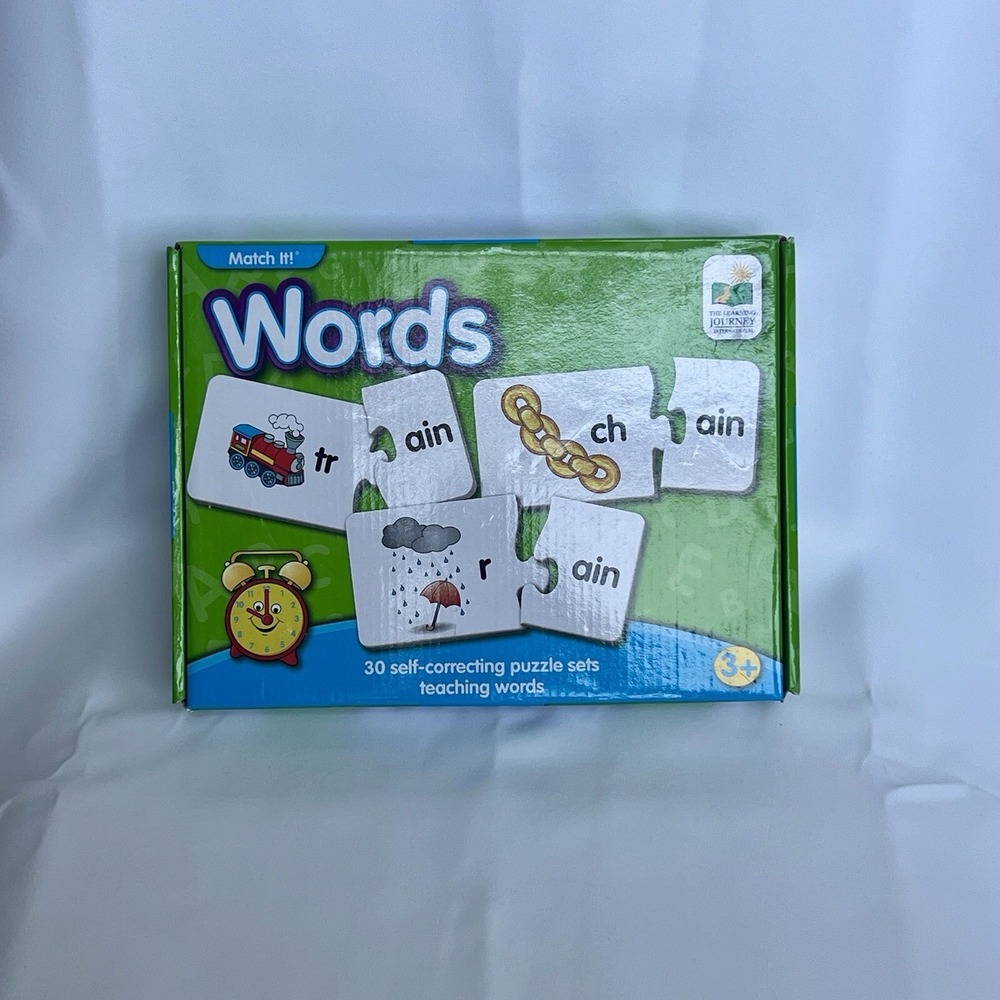 Match It! Words 30 Self‎ Correcting Puzzle Sets Teaching Words Ages 3+